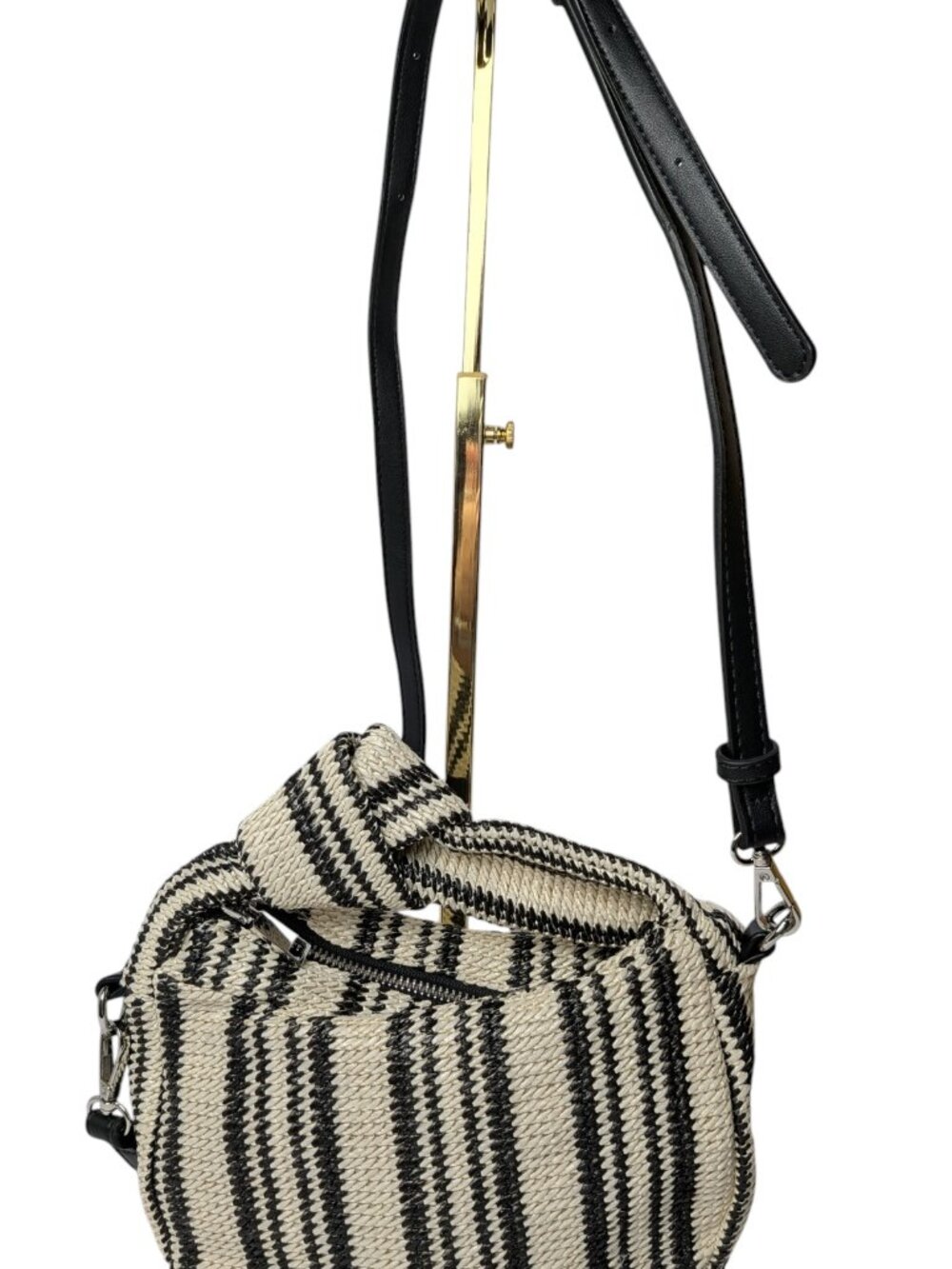 NWOT Urban Expressions Striped Knotted Handle Crossbody
